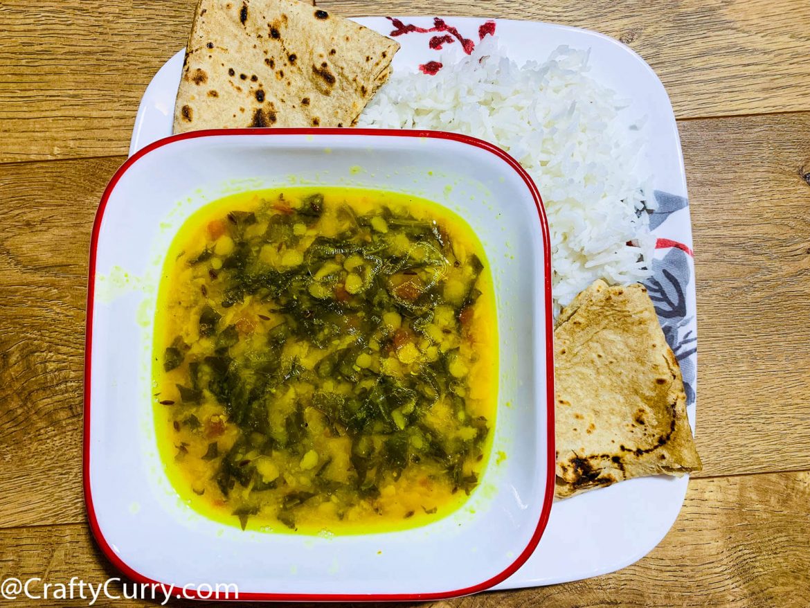 Tuvar Spinach Dal Simple Recipe1