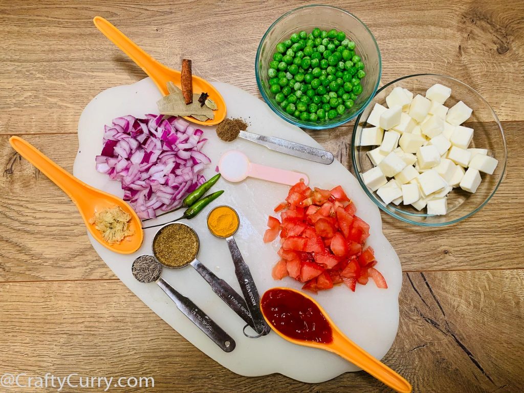 Instant Pot Matar Paneer Recipe