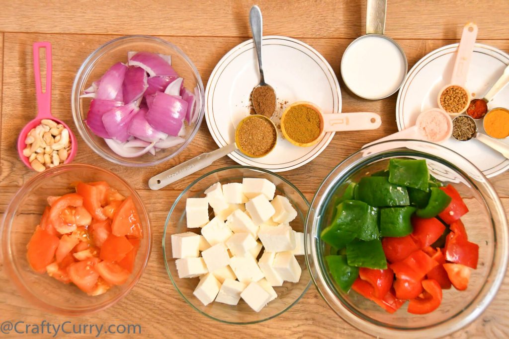 Kadhai-paneer-cottage-cheese-ingredients