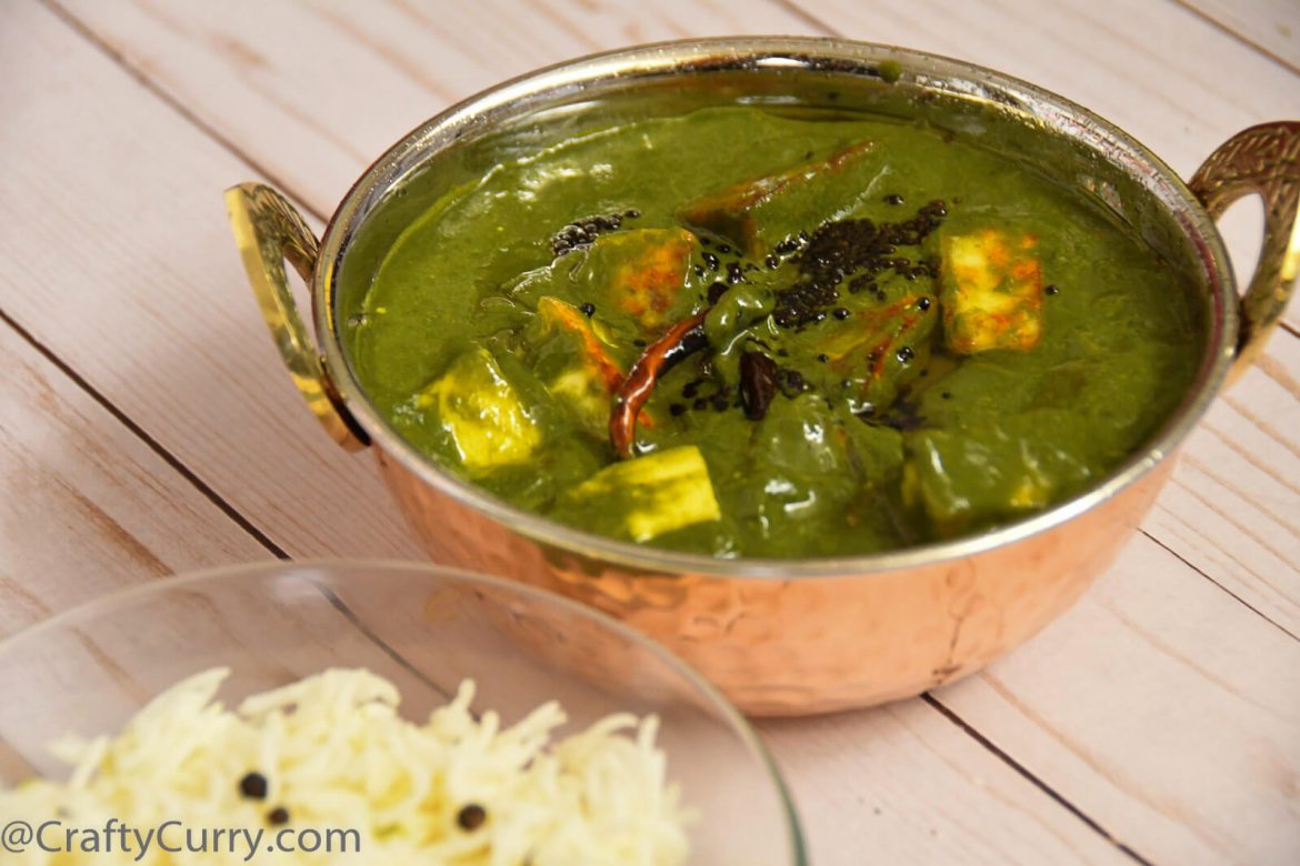 Lehsunia-sag-paneer-cottage-cheese-spinach-gravy