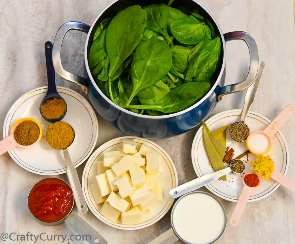 instant-pot-palak-paneer-Ingredients